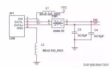 USB 信号上的共模干扰抑制方法